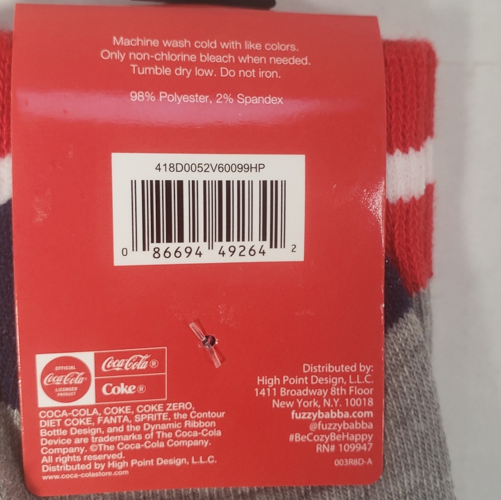 NWT Men's Coca-Cola Crew Socks - Picture 3 of 4